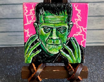 Frankenstein Mini 3D Magnetic Canvas painting
