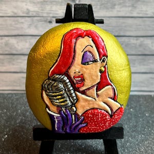 Jessica Rabbit (Who Framed Roger Rabbit) Hand Sculpted/Painted Stone