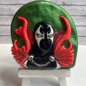 Spawn Handskulpterad/Målad Sten