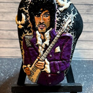 Prince (Musician) Hand Sculpted/Painted Stone