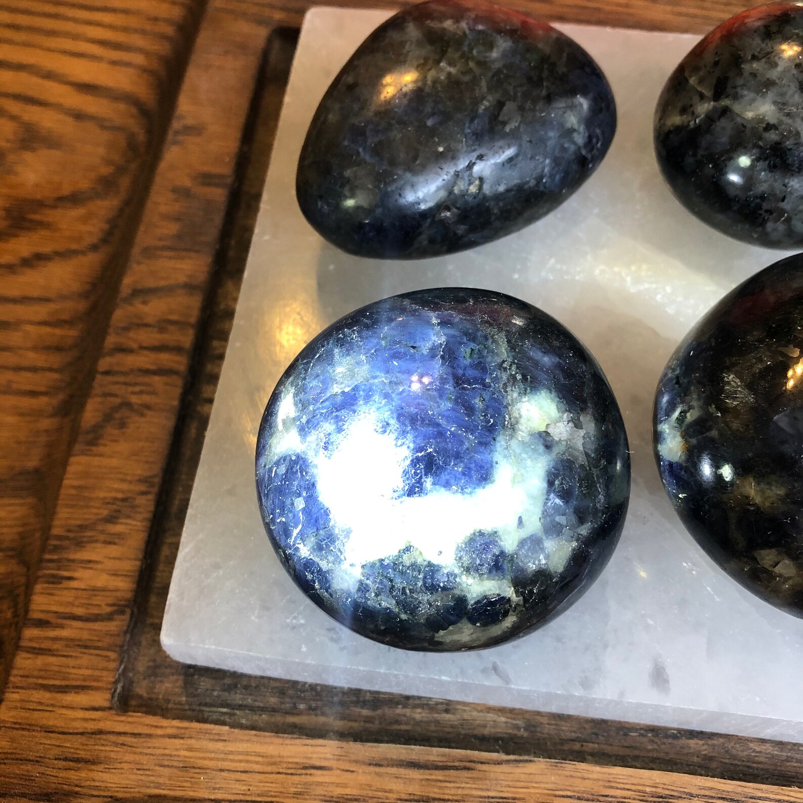 Cordierite Iolite Palm Stone You Choose Etsy Israel