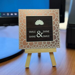 Personalised Framed Motivation Card Set - Lotus