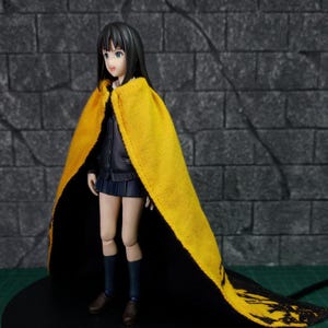 Handmade 1/12 yellow cape for figmaa action figure (No Figure)
