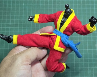 Handgemaakte 1/12 set kleding Kung Fu voor ML-actiefiguur (geen figuur, merkloos)
