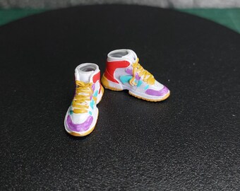 Chaussures peintes imprimées en 3D à l'échelle 1/12 pour figurine shf gwen (pas de figurine)