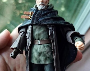 Handmade 6 inch Black wired cape for Shf Action Figure  (No Figure,Unbrand)