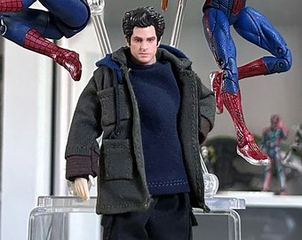 Felpa con cappuccio verde fatta a mano in scala 1/12: accessorio per action figure (senza action figure)