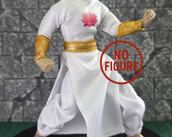 Set di Kung Fu in tessuto fatto a mano in scala 1/12 per action figure Notaman (personaggio non incluso)