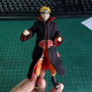Handmade 1/12 Black Coat for SHF Action Figure (Only Cloth,No Figure) (No Brand)