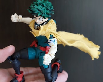Handmade 1/12 cape for deku my hero Action Figure Yamaguchi Revoltech (No Figure)