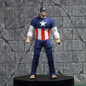 Handmade 1/12 body suit captain#americaa for body Notaman action figure(No Figure)