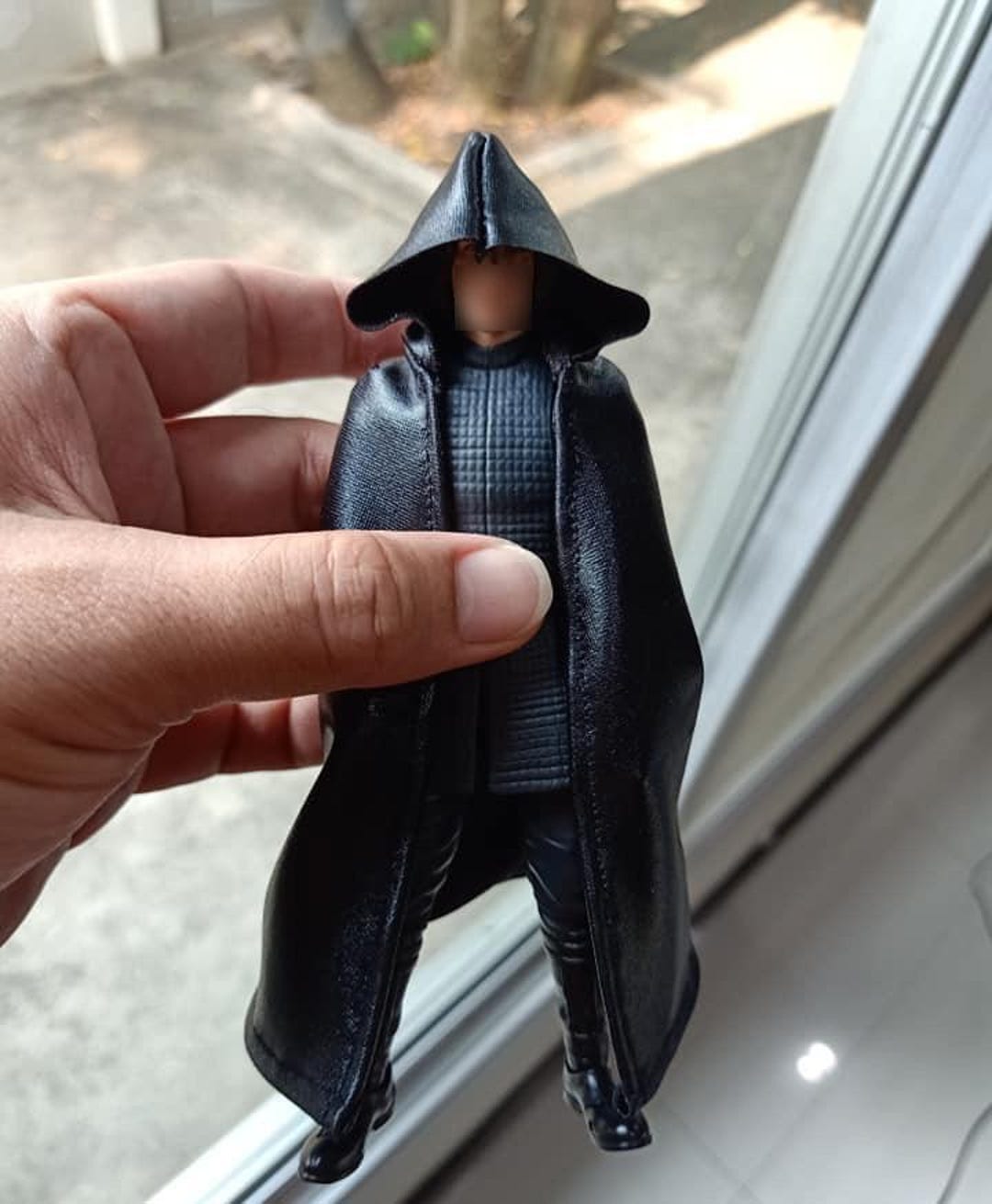 Handmade 1/12 Black Cape With Hood for Action Figure(no Figure