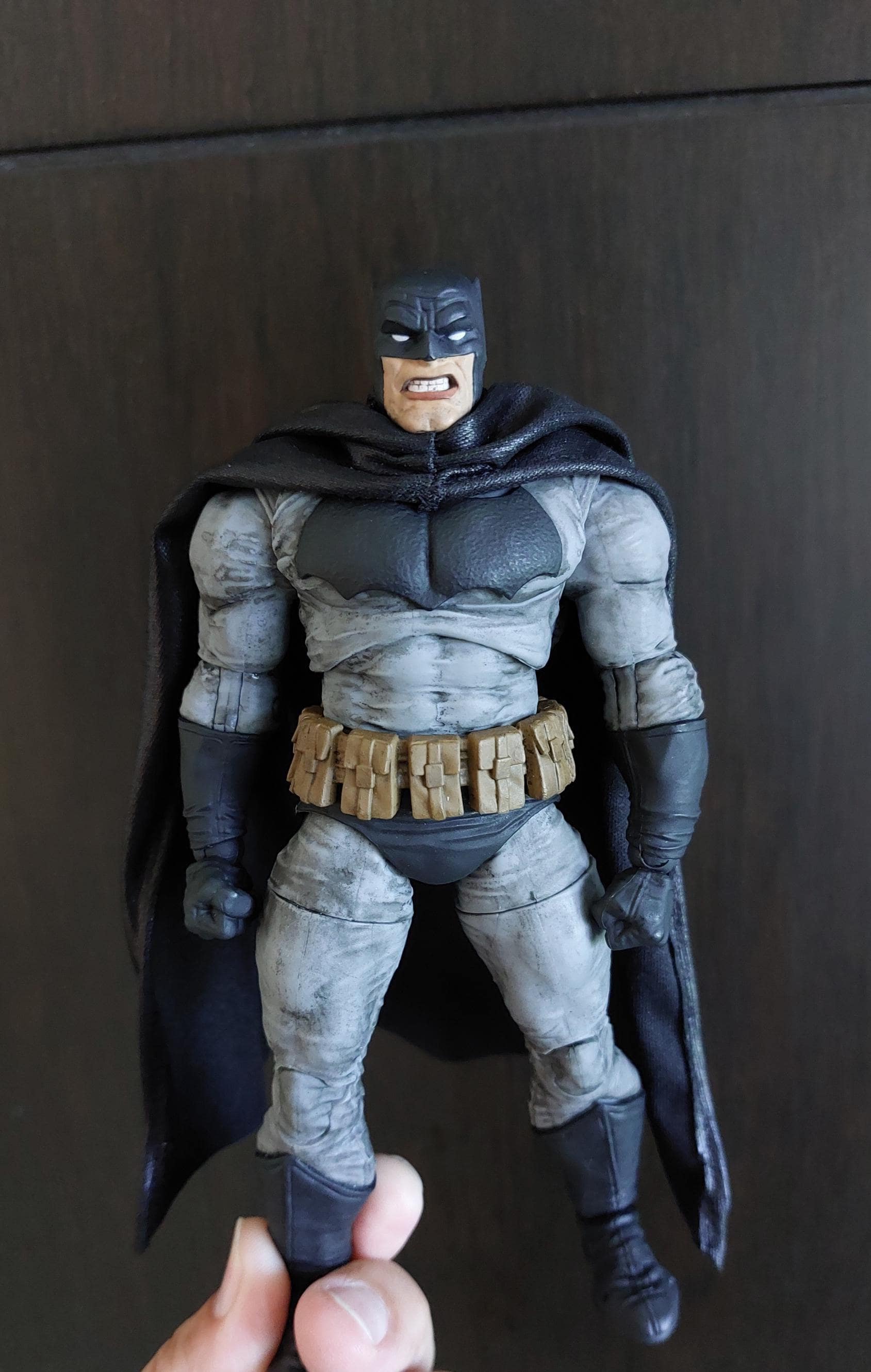 Handmade 1/12 Black cape only for mafexx dark knight action figure (No Figure,Unbrand)