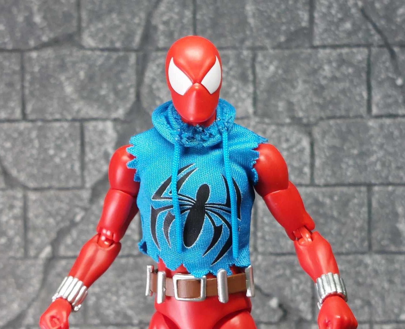 Scarlet Spiderman Vest Hoodie Jacket