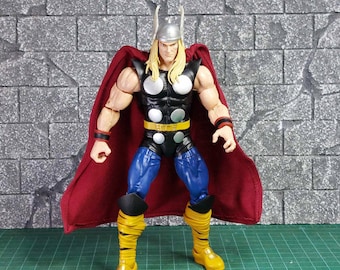 Handmade 1/12 Red wired cape For  6&quot; Comics 80 Years Classic  Action Figuer(No Figure)