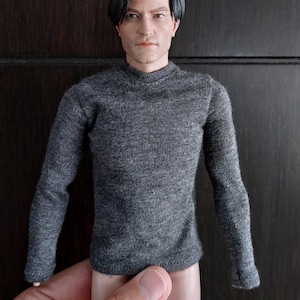 Handmade 1/6 gray T-shirt,sweater for action figure (No Figure)