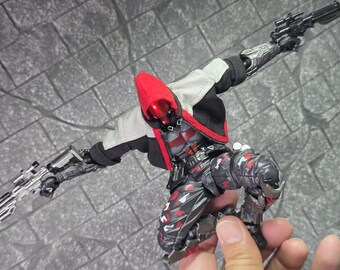 Handmade 1/12 Jacket for Red Hood Arkham Knight Revoltech Action
