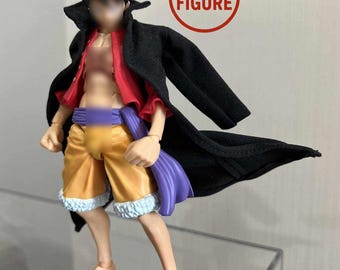 Handmade 1/12 custom Black  Overcoat for SHF Action Figure (No Figure,Unbrand)