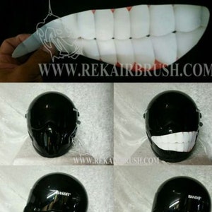 SMILE DECAL, smile sticker for MOTORCYCLE helmet