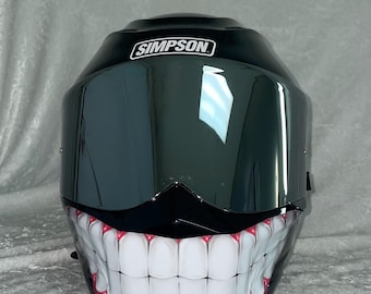 New SMILEY Face Motorcycle Helmet Decal by Rekairbrush