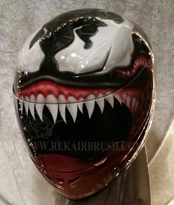 Venom Motorcycle Helmet by REKAIRBRUSH