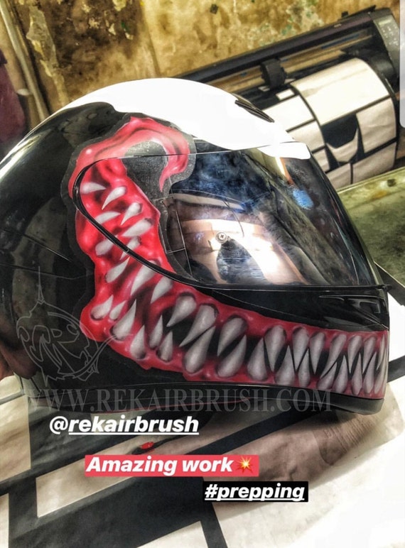 Bike Helmet Sticker Venom Helmet Design Venom Motorcycle