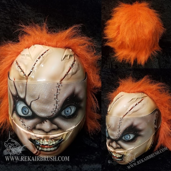 childs play motorcycle helmet CHUCKY Motorcycle Helmet With Hair CHILDSPLAY