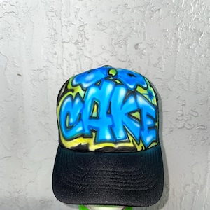 Custom Airbrushed Trucker Hat for the Summer