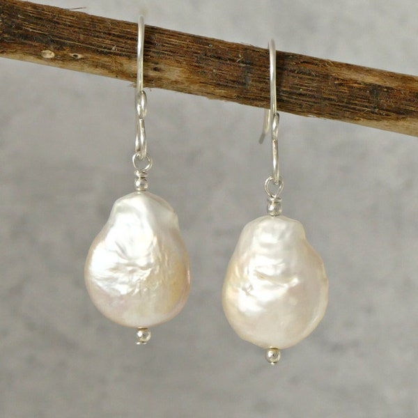 Nickel free pearl earrings Clearance