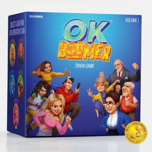OK Boomer Trivia Card Game | for Game Night, Holiday Party, Camping Games, Travel Cards or Funny Gift | Trivia for All Ages 15+