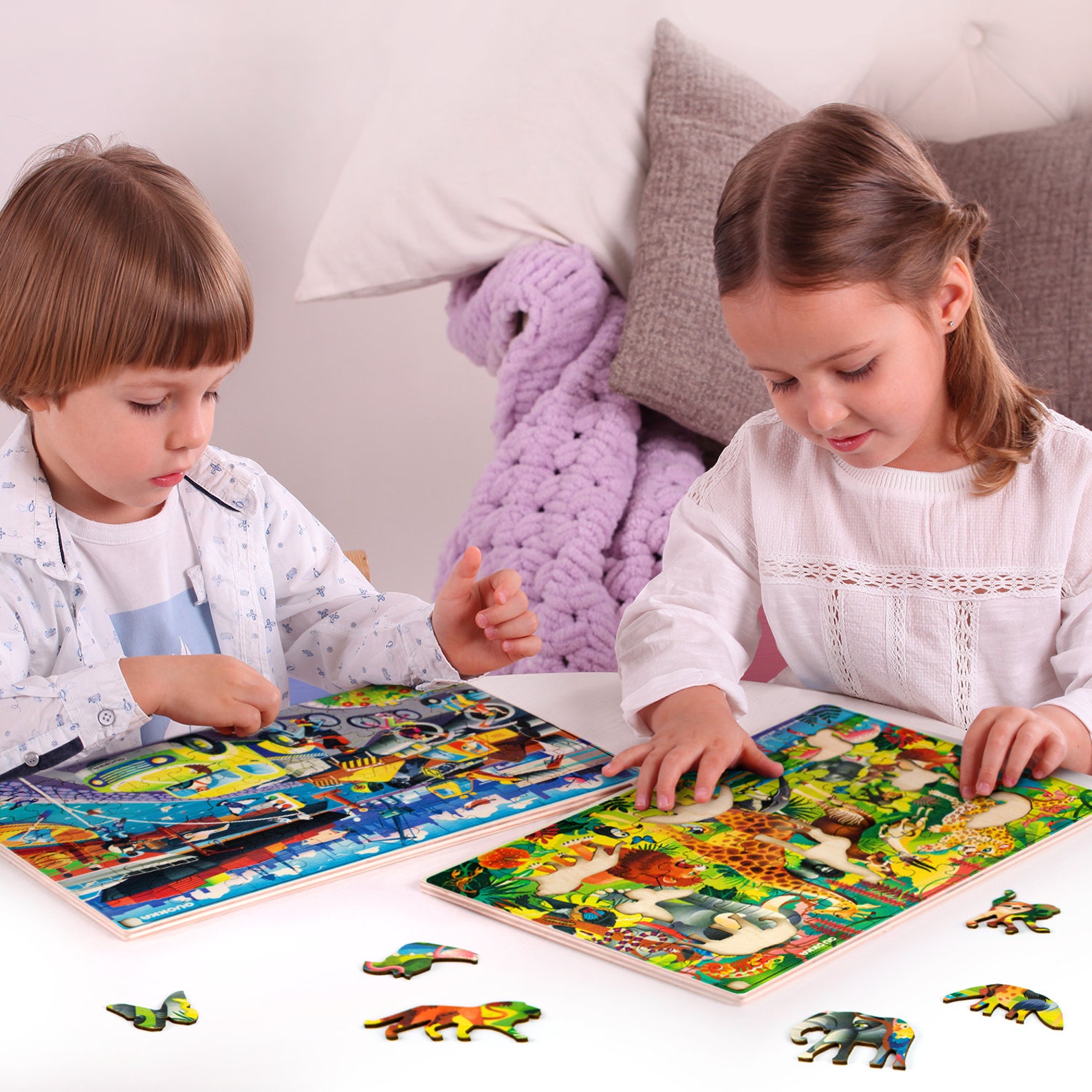 Jigsaw Puzzles for Kids Ages 6810 Almost 100 Piece Puzzles  Etsy