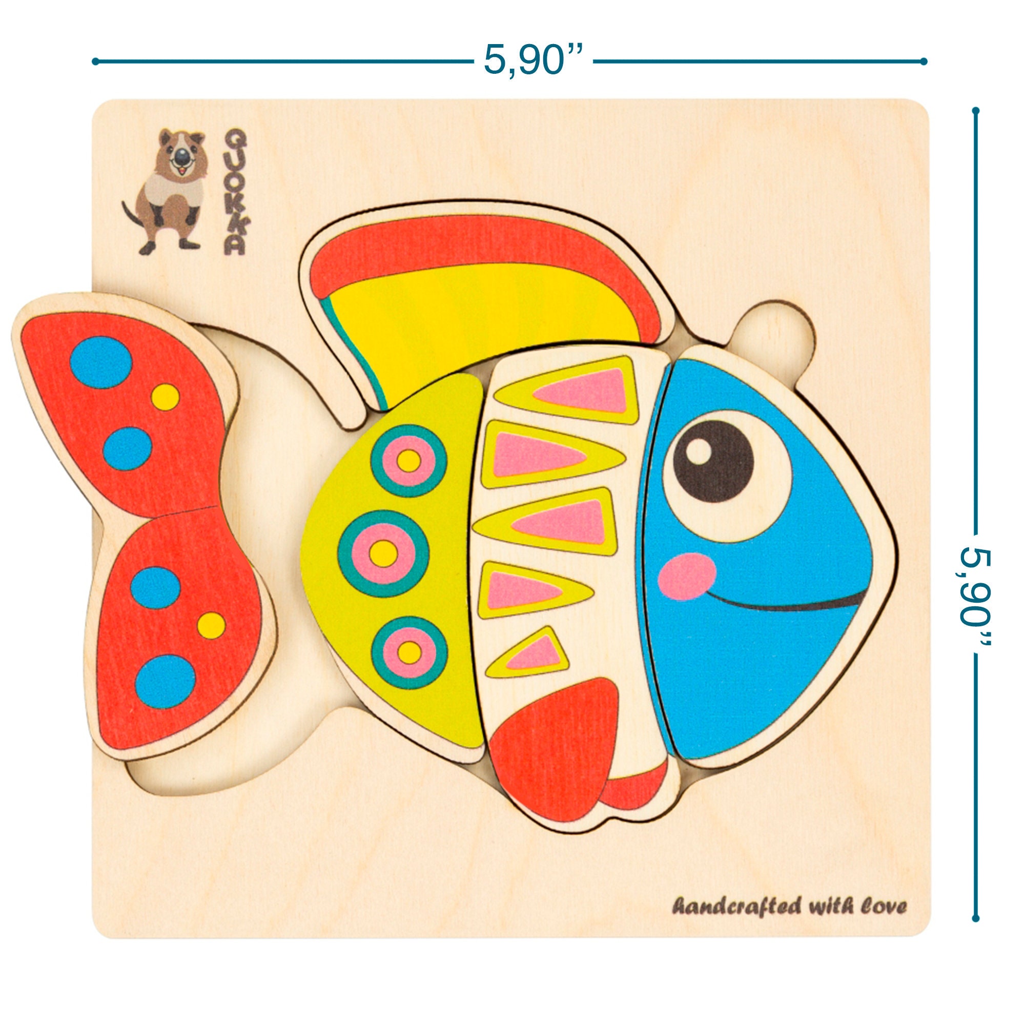 Wooden Puzzles for Toddlers 2 3 Years Old 6 Pack Kid Puzzles Etsy