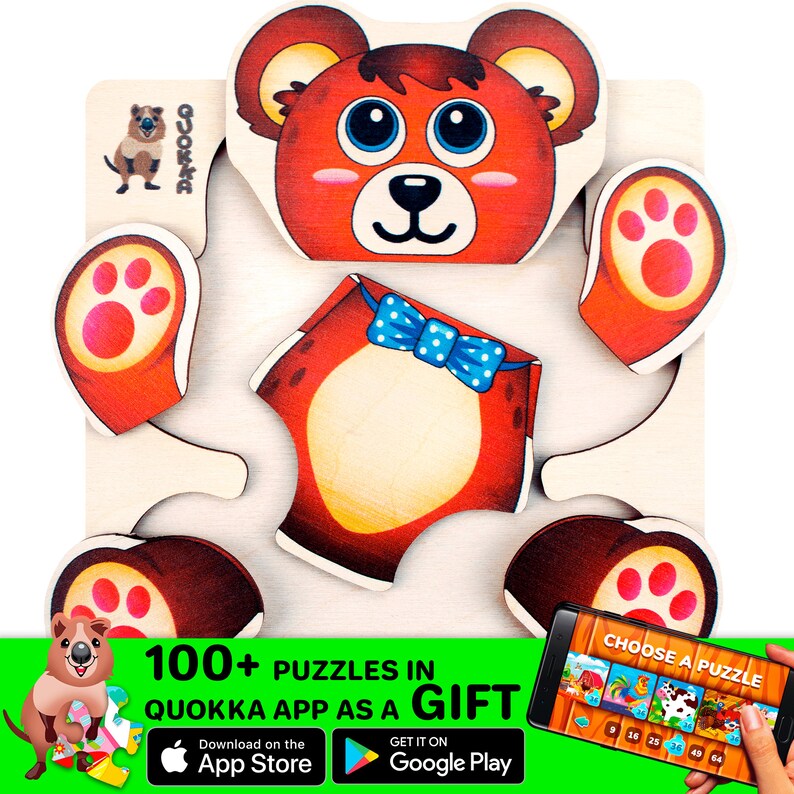 Toddler Puzzles for Kids Ages 35 10 Wooden Puzzles for Etsy