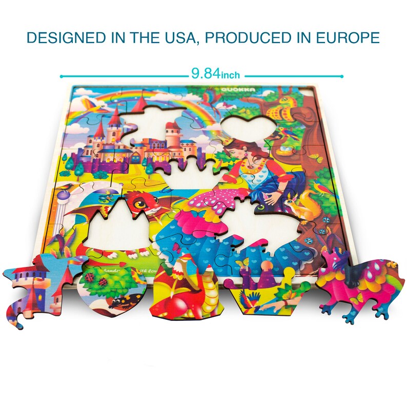Wooden Jigsaw Puzzles Set for 48 Years Old Kids With Unicorns Etsy