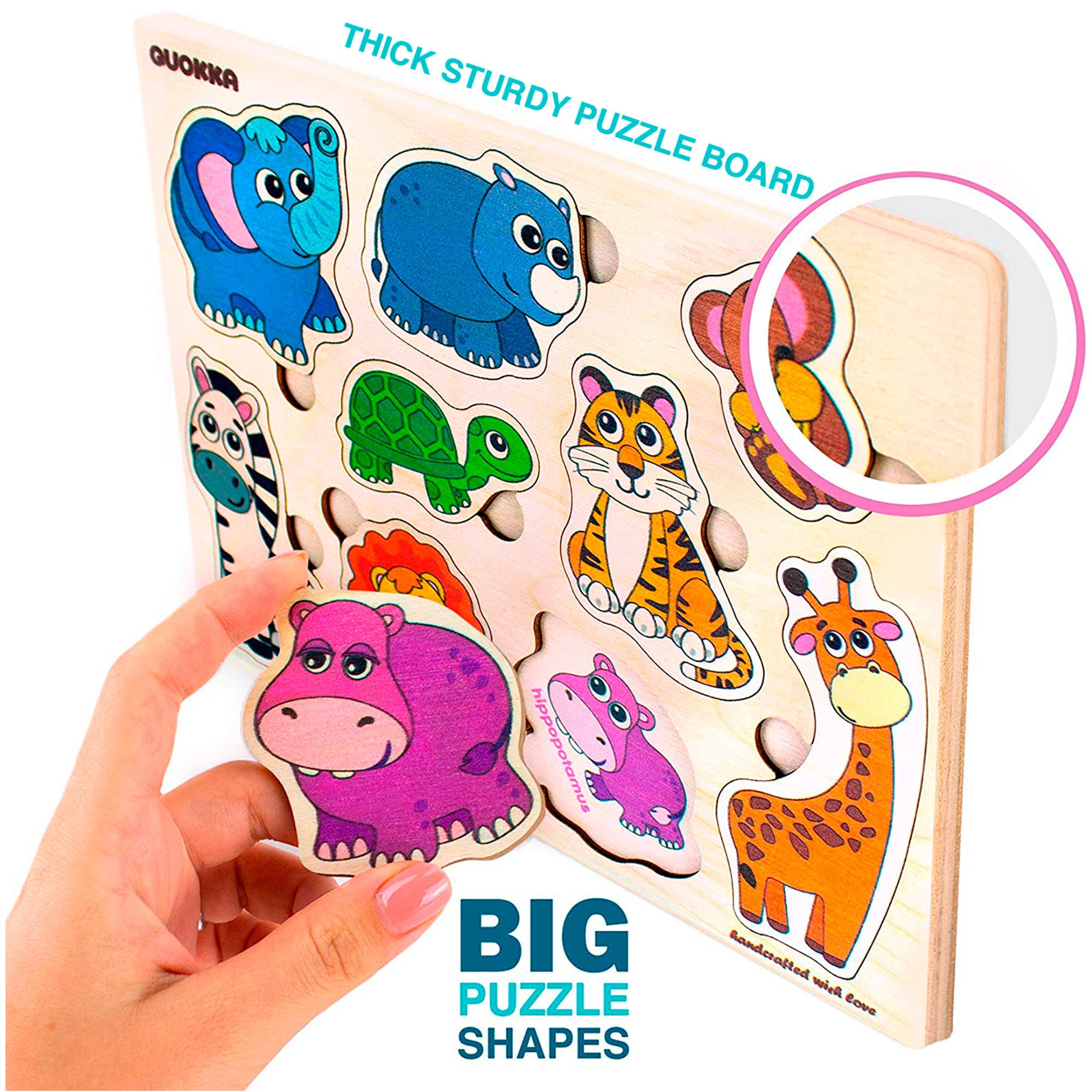 Puzzles pour tout-petits âgés de 2 à 4 ans, puzzles en bois pour enfants  avec des ballons de sport et des jouets d'apprentissage en forme de  chiffres, d'excellents cadeaux préscolaires pour les
