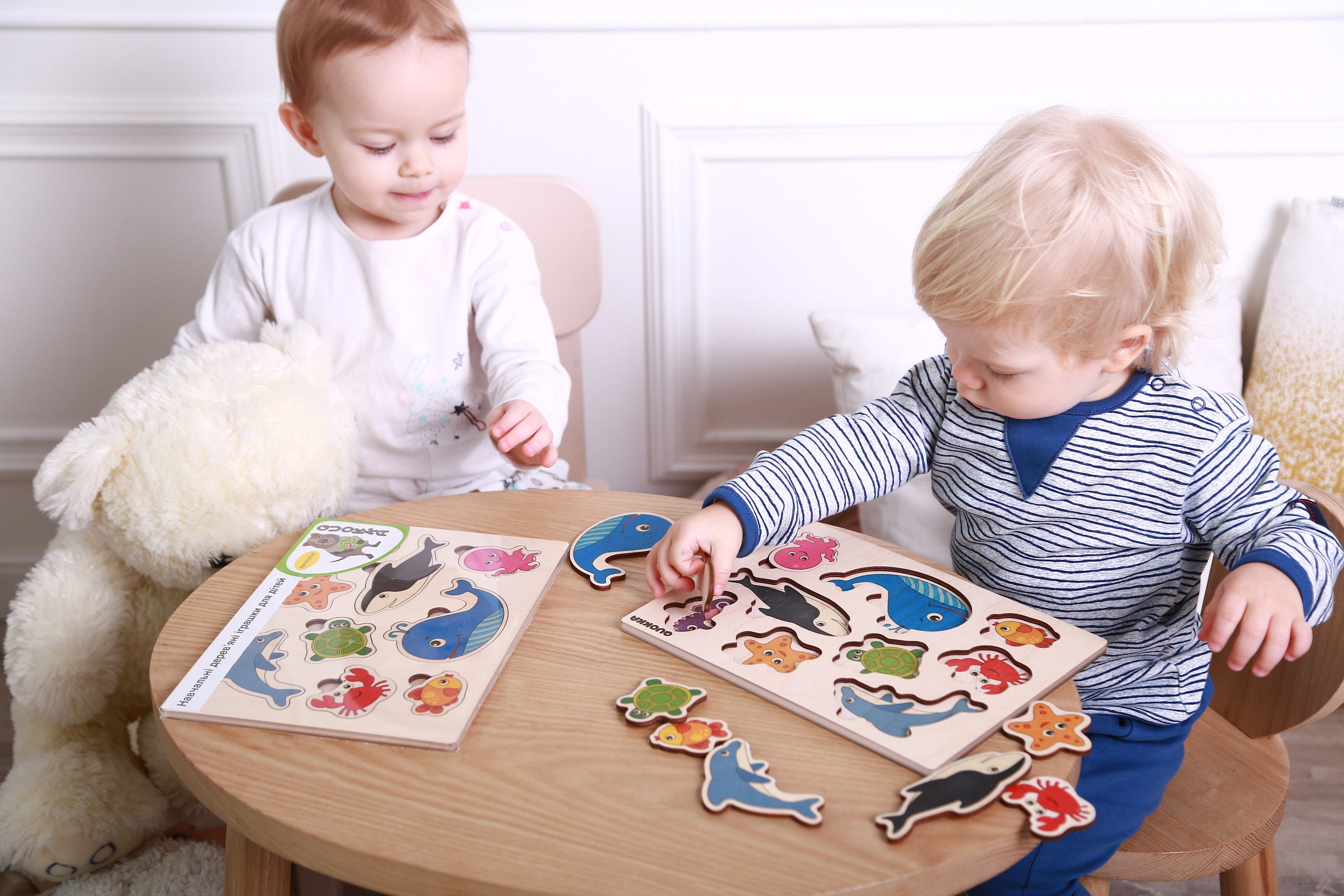 Puzzle en bois pour tout-petits de 2 à 3 ans 6 puzzles en bois pour enfants  de 4 à 5 ans par QUOKKA Jouet Montessori Fruits réalistes pour garçons et  filles -  France