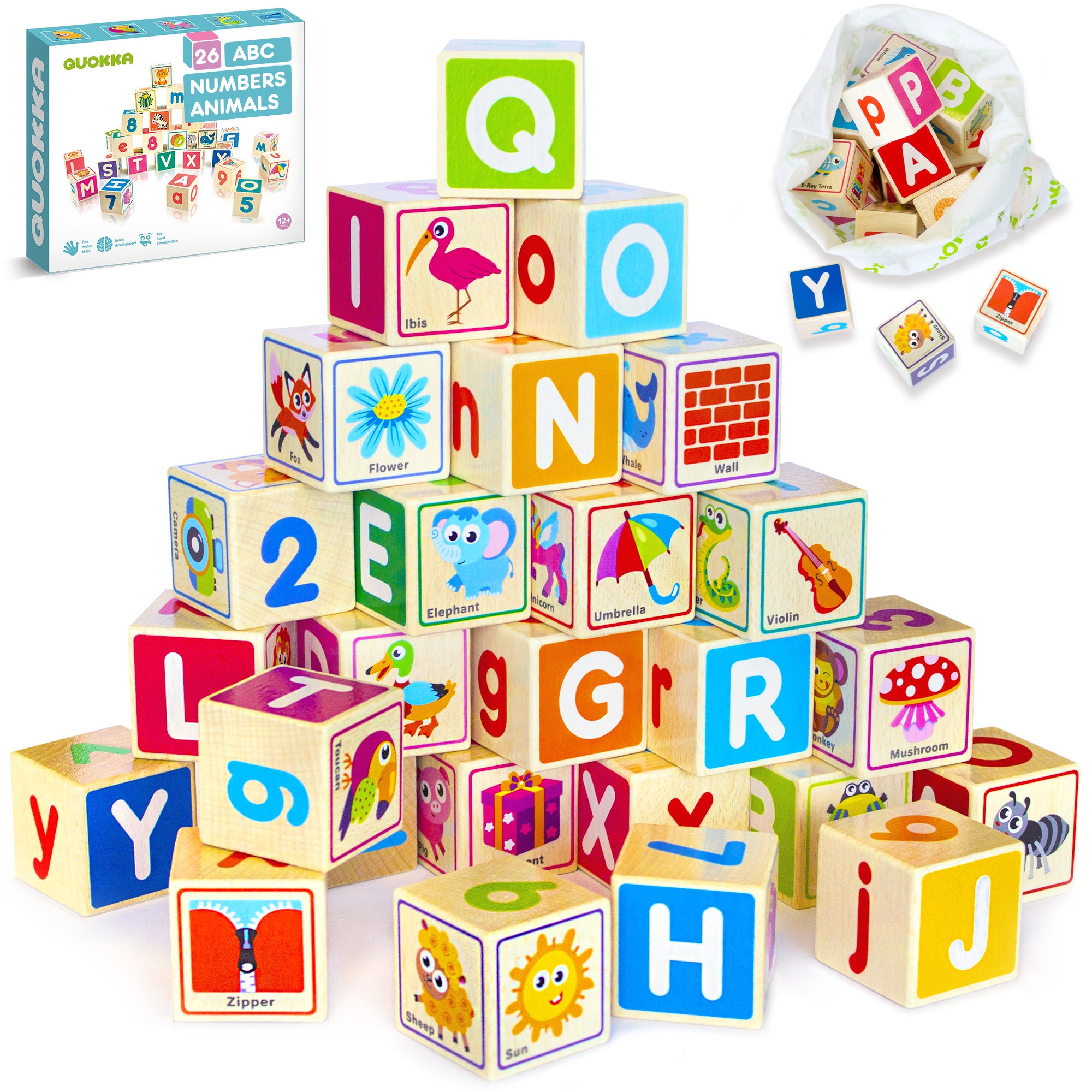 ABC Blocks , Letter Blocks , Alphabet Blocks Party Decorations ,Large