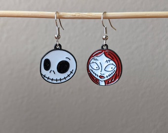 Sally and Jack Earrings|Mix and Match jewelry|Quirky Earrings