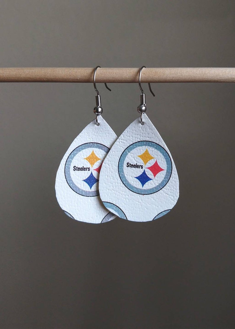 Steelers Earrings NFL Jewelry Pittsburgh Steelers Football Etsy