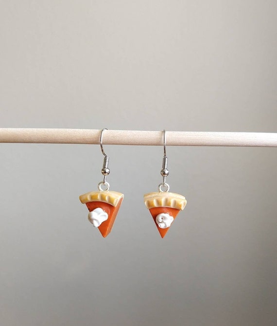 Pumpkin pie earrings, pumpkin pie, Thanksgiving earrings,Thanksgiving gift, pie earrings, fall earrings