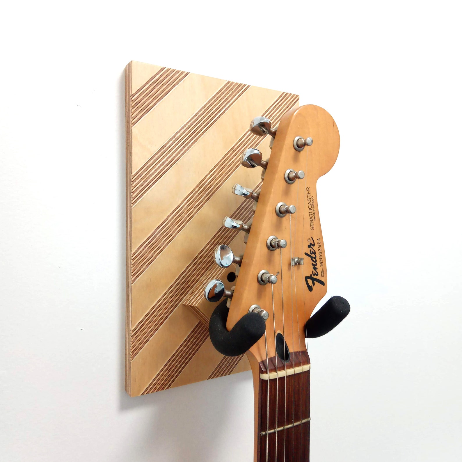 Plywood Guitar Hanger Decorative Guitar Hook Wood Wall Art Etsy