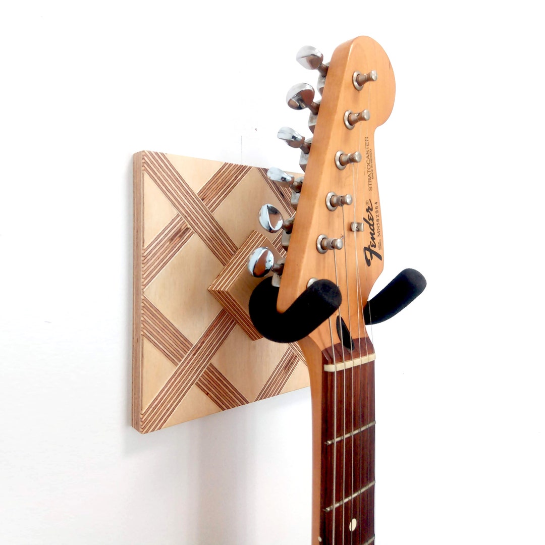 Plywood Guitar Hanger Decorative Guitar Hook Guitar Wall Mount Wood Wall Art Mosaic Guitar Stand Gifts for Musicians Etsy