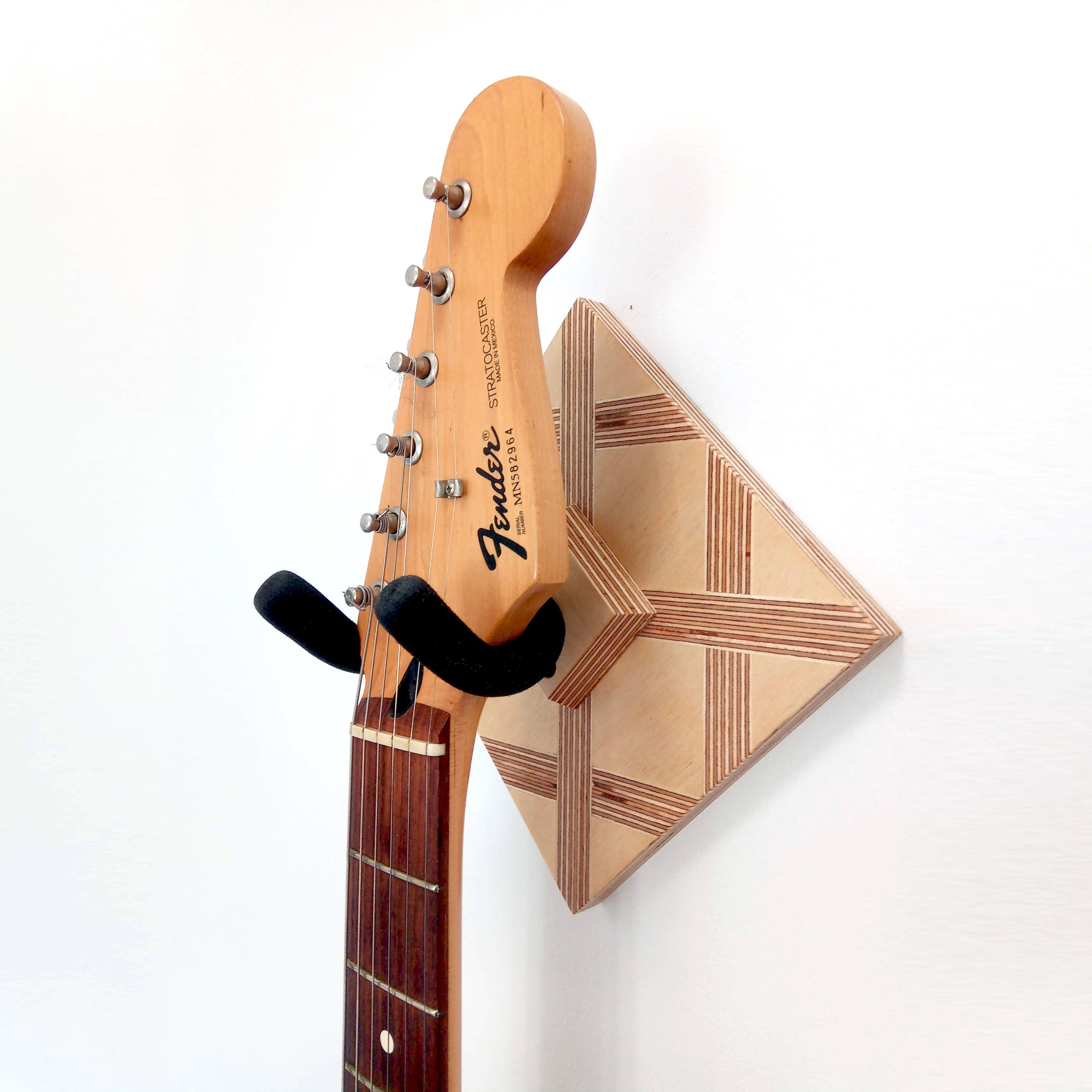 Plywood Guitar Hanger Decorative Guitar Hook Guitar Wall Etsy