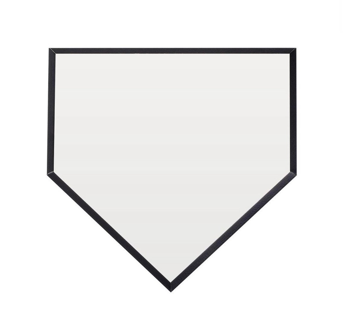 10 x 10 Home Plate Black Beveled Edge with Free Template Etsy