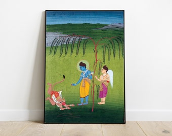 ラーマ…ヴィンテージのインドの宗教的な版画 - Etsy 日本