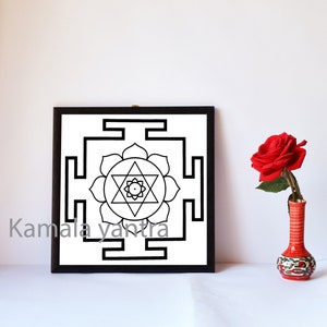 Lakshmi yantra digital download, Kamala yantra, Laxmi yantra, Hindu god yantra meditation, Lakshmi art