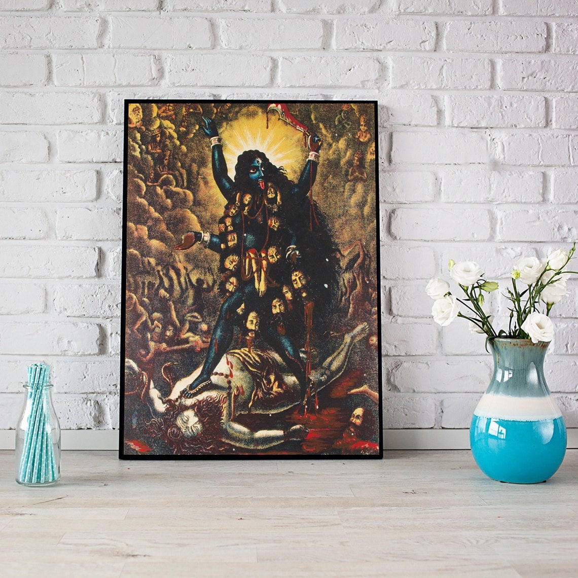 Kali poster goddess print Ma Kali art Kali goddess poster | Etsy