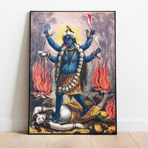 Ma Tara poster, Goddess Tara painting,Divine Mother art,Das mahavidya print, Tantra devi,  Indian goddess art