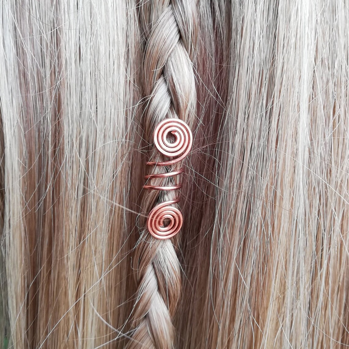 Hair Spirals Viking Hair Rings Fairy Hair Accessories Elf Etsy