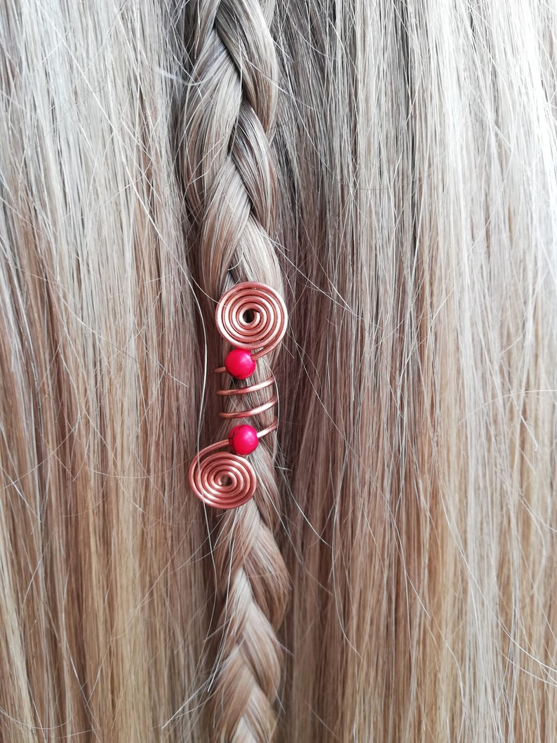Fairy Hair Beads Viking Hair Rings Celtic Hair Jewelry Hair Etsy